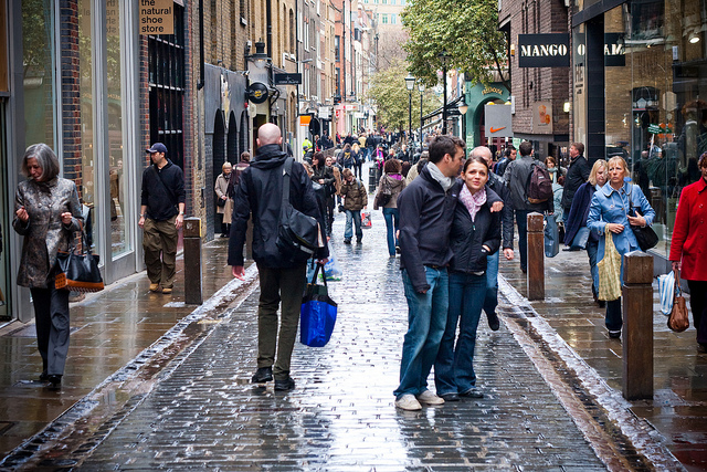 One of central London's most popular shopping areas, near Covent Garden.